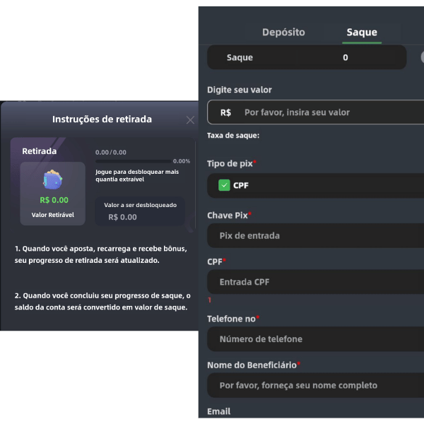 Como Sacar pelo App